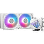 MSI MAG CORELIQUID I240 WHITE 2x 120mm ARGB Fans, Aluminium Radiator, Loop Dynamic Bearing, Intel LGA 1150/1151/1155/1156/1200/1700/1851, AMD AM5/AM4, 3Y Warranty MSI MAG CORELIQUID I240 WHITE 2x 120mm ARGB Fans, Aluminium Radiator, Loop Dynamic Bearing, Intel LGA 1150/1151/1155/1156/1200/1700/1851, AMD AM5/AM4, 3Y Warranty