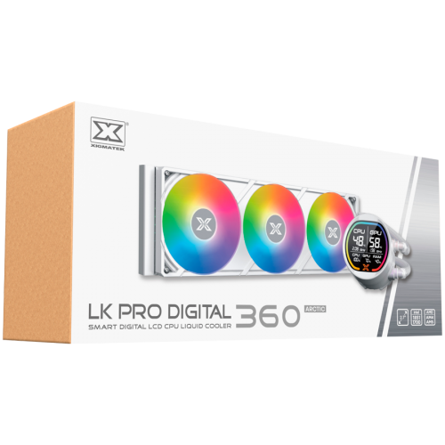 Xigmatek LK Pro 360 Digital Arctic (WH AIO,Digital LCD Pump & 360mm PWM Fan,Mini ARGB Controller,Intel & AMD & 20xx) Xigmatek LK Pro 360 Digital Arctic (WH AIO,Digital LCD Pump & 360mm PWM Fan,Mini ARGB Controller,Intel & AMD & 20xx)
