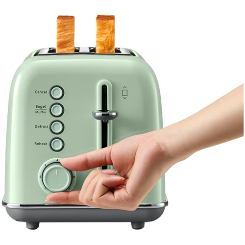 Тостер BUYDEEM 2 Slice Toaster, model DT620E, color Cozy Greenish, EU
