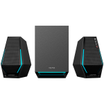 Колонки Edifier G1500 MAX 2.1 Audio System, BT V5.3, USB, AUX, 2.5-inch Drivers, 4-inch Subwoofer, RGB Lighting, 30W (RMS), Black