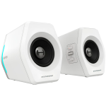 Колонки Edifier G2000 2.0 Audio System, BT V5.1, USB, AUX, 2.75-inch Drivers, RGB Lighting, 16W (RMS), White