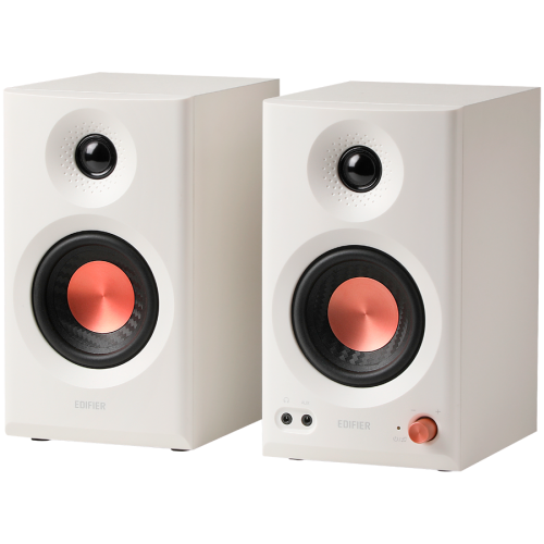 Тонколони Edifier MR3 Active Studio Monitors, BT V5.4, RCA, AUX, 1-inch Tweeters, 3.5-inch Drivers, 36W (RMS), Tone Control Dials, White Тонколони Edifier MR3 Active Studio Monitors, BT V5.4, RCA, AUX, 1-inch Tweeters, 3.5-inch Drivers, 36W (RMS), Tone Control Dials, White