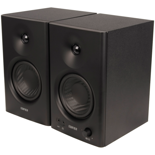 Тонколони Edifier MR4 Active Studio Monitors, RCA, AUX, TRS, 1-inch Tweeters, 4-inch Woofers, 42W (RMS), Control Knob, Black Тонколони Edifier MR4 Active Studio Monitors, RCA, AUX, TRS, 1-inch Tweeters, 4-inch Woofers, 42W (RMS), Control Knob, Black