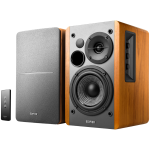 Тонколони Edifier R1280T 2.0 Bookshelf Speakers, RCA, 0.5-inch Tweeters, 4-inch Drivers, 42W (RMS), Control Knobs and Remote Control, Brown