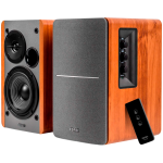 Тонколони Edifier R1280T 2.0 Bookshelf Speakers, RCA, 0.5-inch Tweeters, 4-inch Drivers, 42W (RMS), Control Knobs and Remote Control, Brown