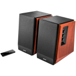 Тонколони Edifier R1700BT 2.0 Bookshelf Speakers, BT V5.1, RCA, 0.75-inch Tweeters, 4-inch Drivers, 66W (RMS), Control Knobs and Remote Control, Brown
