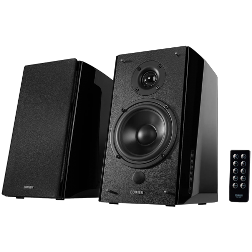 Колонки Edifier R2000DB 2.0 Bookshelf Speakers, Bluetooth, 3.5mm to RCA, Optical, 1-inch Tweeters, 5-inch Drivers, 120W (RMS), Control Knobs and Remote Control, Black Колонки Edifier R2000DB 2.0 Bookshelf Speakers, Bluetooth, 3.5mm to RCA, Optical, 1-inch Tweeters, 5-inch Drivers, 120W (RMS), Control Knobs and Remote Control, Black
