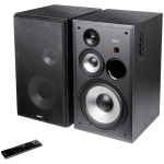 Тонколони Edifier R2850DB 2.0 Bookshelf Speakers, BT V5.1, Optical, Coaxial, RCA, 0.75-inch Tweeters, 4.5-inch Drivers, 8-inch Woofers, Sub-Out, 150W (RMS), Control Knobs and Remote Control, Black
