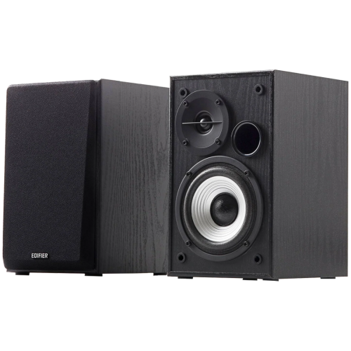 Колонки Edifier R980T 2.0 Bookshelf Speakers, Dual RCA and 3.5mm headphone output, 0.5-inch Tweeters, 4-inch Bass Drivers, 24W (RMS), Black