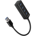 Хъб AXAGON HUE-M1AL 4x USB 3.2 Gen 1 MINI hub, metal, 1.2m USB-A cable