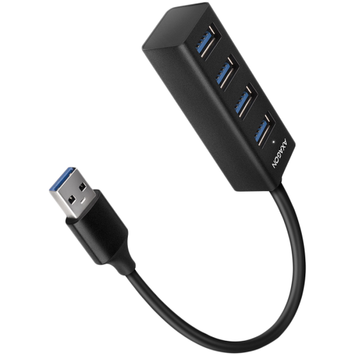 Хъб AXAGON HUE-M1AL 4x USB 3.2 Gen 1 MINI hub, metal, 1.2m USB-A cable