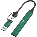 Хъб CANYON DS-02 4in1 USB-A/C Green Хъб CANYON DS-02 4in1 USB-A/C Green