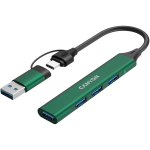 Хъб CANYON DS-02 4in1 USB-A/C Green Хъб CANYON DS-02 4in1 USB-A/C Green