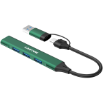 Хъб CANYON DS-02 4in1 USB-A/C Green Хъб CANYON DS-02 4in1 USB-A/C Green