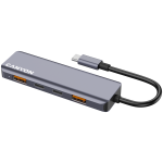 Хъб CANYON USB DS-18 5in1 USB-C Grey