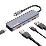 Хъб CANYON USB DS-18 5in1 USB-C Grey Хъб CANYON USB DS-18 5in1 USB-C Grey