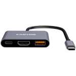 Хъб CANYON hub DS-4 3in1 USB-C Grey Хъб CANYON hub DS-4 3in1 USB-C Grey