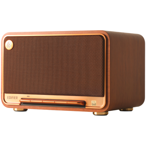 Тонколона Edifier D32 2.1 Speaker, BT V5.3, Wi-Fi, AUX, USB-C, 1x 4-inch Midrange Driver, 2x 1-inch Tweeters, 60W (RMS), Brown