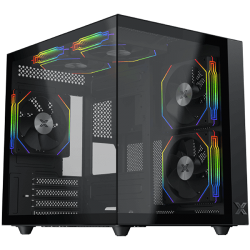 Кутия Aqua M Lite (BK, MATX, U3x1 & U2x1, Front & Left TG, 4PCS G22A Reverse & 1PC G22A,ARGB Remote Control Box) Кутия Aqua M Lite (BK, MATX, U3x1 & U2x1, Front & Left TG, 4PCS G22A Reverse & 1PC G22A,ARGB Remote Control Box)