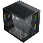 Кутия Aqua M Lite (BK, MATX, U3x1 & U2x1, Front & Left TG, 4PCS G22A Reverse & 1PC G22A,ARGB Remote Control Box) Кутия Aqua M Lite (BK, MATX, U3x1 & U2x1, Front & Left TG, 4PCS G22A Reverse & 1PC G22A,ARGB Remote Control Box)