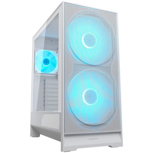 Кутия COUGAR AIRFACE 180 PC Case, Mid Tower, White, CGR-5VA4W-RGB