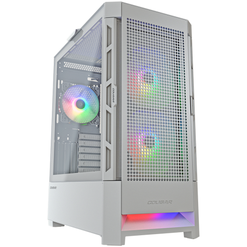 Кутия за компютър COUGAR AIRFACE RGB PC Case, Mid Tower, White CGR-5ZD1W-AIR-RGB