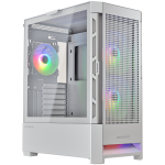 Кутия за компютър COUGAR AIRFACE RGB PC Case, Mid Tower, White CGR-5ZD1W-AIR-RGB