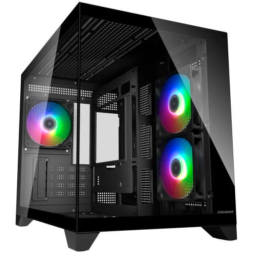 Кутия за компютър COUGAR FV150 Mini RGB PC Case, Mid tower, Black