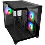 Кутия за компютър COUGAR FV150 Mini RGB PC Case, Mid tower, Black