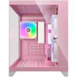 Кутия за компютър COUGAR FV150 Mini RGB PC Case, Mid tower, Pink