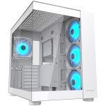 Кутия за компютър COUGAR FV150 RGB PC Case, Mid tower, White