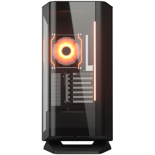 Кутия за компютър COUGAR FV270 RGB PC Case, Mid tower, Black, CGR-58M6B-RGB