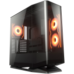Кутия за компютър COUGAR FV270 RGB PC Case, Mid tower, Black, CGR-58M6B-RGB