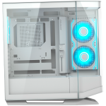 Кутия за компютър COUGAR FV270 RGB PC Case, Mid tower, White, CGR-58M6W-RGB