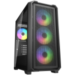 Кутия COUGAR MX600 Mini V2 RGB PC Case, Mini Tower, Black, CGR-2TC9B-RGB