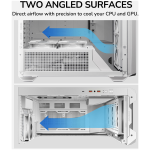 Кутия за компютър COUGAR MX600 PC Case, Mid Tower, White, CGR-57C9W-RGB Кутия за компютър COUGAR MX600 PC Case, Mid Tower, White, CGR-57C9W-RGB