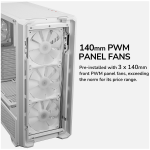 Кутия за компютър COUGAR MX600 PC Case, Mid Tower, White, CGR-57C9W-RGB Кутия за компютър COUGAR MX600 PC Case, Mid Tower, White, CGR-57C9W-RGB