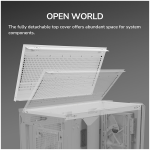 Кутия за компютър COUGAR MX600 PC Case, Mid Tower, White, CGR-57C9W-RGB Кутия за компютър COUGAR MX600 PC Case, Mid Tower, White, CGR-57C9W-RGB