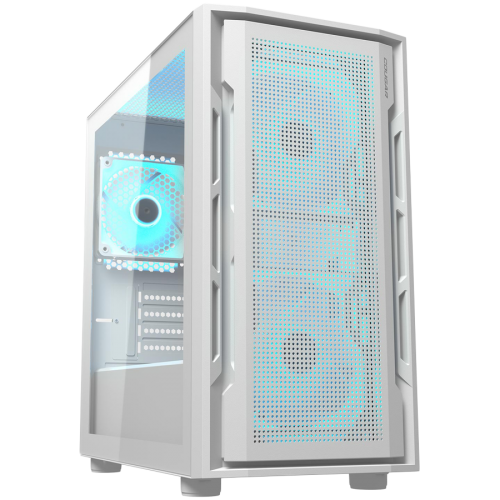 Кутия за компютър COUGAR UNIFACE MINI RGB, PC Case, Mini Tower, White, CGR-55C9W-RGB