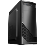 Кутия FC-F52A, ATX, 7 slots, 1 X 5.25", 2 X 3.5" H.D., 2 X 2.5", 2 x USB 3.0, 1 X Type C / 1 x AUDIO /, PSU 550W 12 sm, 20+4pin, Black