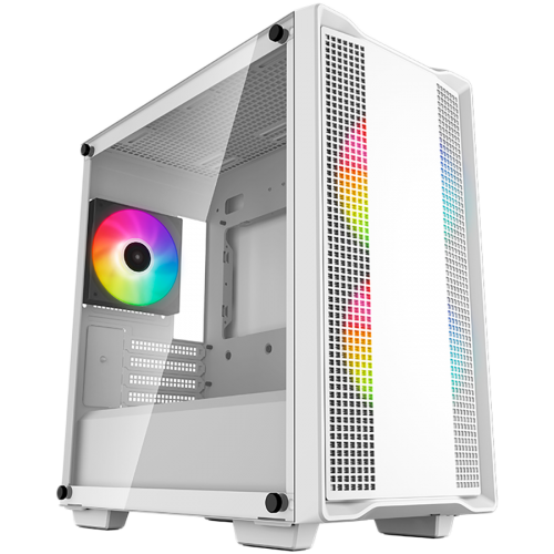 DeepCool CC360 ARGB WH, Mid Tower, Mini-ITX/Micro-ATX, 1xUSB3.0, 1xUSB2.0, 1xAudio, 3x120mm Pre-Installed ARGB Fans, Tempered Glass, Mesh Panel, White, R-CC360-WHAPM3-G-1 DeepCool CC360 ARGB WH, Mid Tower, Mini-ITX/Micro-ATX, 1xUSB3.0, 1xUSB2.0, 1xAudio, 3x120mm Pre-Installed ARGB Fans, Tempered Glass, Mesh Panel, White, R-CC360-WHAPM3-G-1