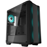 Кутия DeepCool CC560 V2, Mid Tower, Mini-ITX/Micro-ATX/ATX, 1xUSB3.0, 1xUSB2.0, 1xAudio, 4x120mm Pre-Installed LED Fans, Tempered Glass