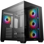 Кутия DeepCool CG530 4F, Mid Tower, Rear Connector support, 3x120mm ARGB Reverse Fan, 1x120mm ARGB Fan, R-CG530-BKADA4-G-1
