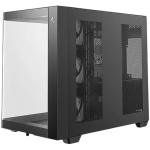 DeepCool CG530U 4F, Mid Tower, Mini-ITX/Micro-ATX/ATX, Rear Connector support, 2xUSB3.0, 1xType-C Gen 2, 1xAudio, 3x120mm ARGB Reverse Fan, 1x120mm ARGB Fan, Tempered Curved Glass, Mesh Panel, Black, 2Y, R-CG530U-BKAGA4-G