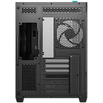 DeepCool CG530U 4F, Mid Tower, Mini-ITX/Micro-ATX/ATX, Rear Connector support, 2xUSB3.0, 1xType-C Gen 2, 1xAudio, 3x120mm ARGB Reverse Fan, 1x120mm ARGB Fan, Tempered Curved Glass, Mesh Panel, Black, 2Y, R-CG530U-BKAGA4-G