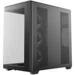 DeepCool CG590U 5F, Mid Tower, Mini-ITX/Micro-ATX/ATX, Rear Connector support, 2xUSB3.0, 1xType-C Gen 2, 1xAudio, 3x120mm ARGB Reverse Fan, 2x120mm ARGB Fans, Tempered Curved Glass, Mesh Panel, Black, 2Y, R-CG590U-BKAGA5-G