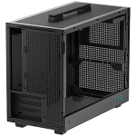 DeepCool CH160 PLUS, Mini Tower, Mini-ITX/Micro-ATX, 2xUSB3.0, 1xType-C Gen 2, 1xAudio/Mic, Mesh Panel, Black, R-CH160-BKNGM0-G, 2Y