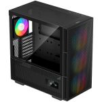 Кутия DeepCool CH560 Digital, Mid Tower, 3x140mm + 1x120mm Pre-Installed ARGB Fans, Tempered Glass, Mesh Panels, Black, R-CH560-BKAPE4D-G-1