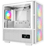 DeepCool CH560 Digital WH, Mid Tower, Mini-ITX/Micro-ATX/ATX/E-ATX, 1xUSB3.0, 1xType-C, 1xAudio, 3x140mm+1x120mm Pre-Installed ARGB Fans, Tempered Glass, Mesh Panels, Dual-Status Digital Display, GPU Support Arm, White, R-CH560-WHAPE4D-G-1 DeepCool CH560 Digital WH, Mid Tower, Mini-ITX/Micro-ATX/ATX/E-ATX, 1xUSB3.0, 1xType-C, 1xAudio, 3x140mm+1x120mm Pre-Installed ARGB Fans, Tempered Glass, Mesh Panels, Dual-Status Digital Display, GPU Support Arm, White, R-CH560-WHAPE4D-G-1