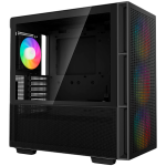 Кутия DeepCool CH560, Mid Tower, Mini-ITX/Micro-ATX/ATX/E-ATX, 1xUSB3.0, 1xType-C, 1xAudio, 3x140mm + 1x120mm Pre-Installed ARGB Fans, Hybrid Tempered Glass And Mesh Side Panel, GPU Support Arm, Mesh Front Panel, Black Кутия DeepCool CH560, Mid Tower, Mini-ITX/Micro-ATX/ATX/E-ATX, 1xUSB3.0, 1xType-C, 1xAudio, 3x140mm + 1x120mm Pre-Installed ARGB Fans, Hybrid Tempered Glass And Mesh Side Panel, GPU Support Arm, Mesh Front Panel, Black
